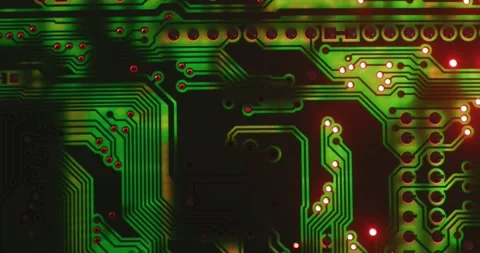 Electronic circuit board close up, background with circuit board Stock Footage 263624979