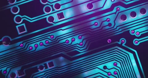 Electronic circuit board close up, background with circuit board Stock Footage 263631797