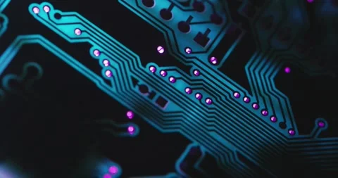 Electronic circuit board close up, background with circuit board Stock Footage 263633586
