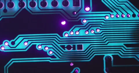 Electronic circuit board close up, background with circuit board Stock Footage 263634874