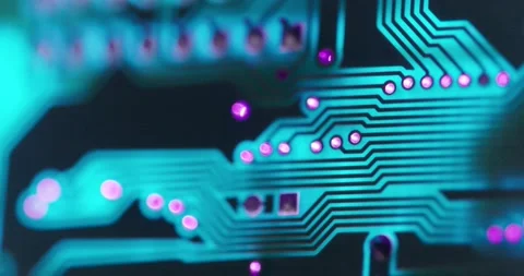 Electronic circuit board close up, background with circuit board Stock Footage 263636937