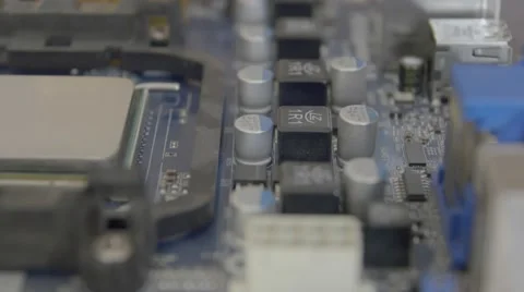 Electronic circuit board close up Stock Footage 67740491