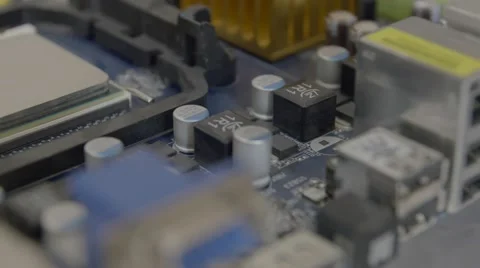 Electronic circuit board close up Stock Footage 67740891