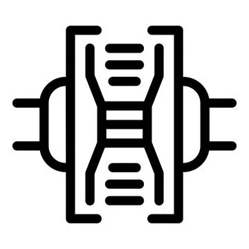 Electronic circuit board component icon representing printed circuit board Stock Illustration