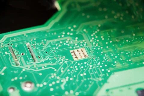 Electronic circuit Board of the computer Foto stock