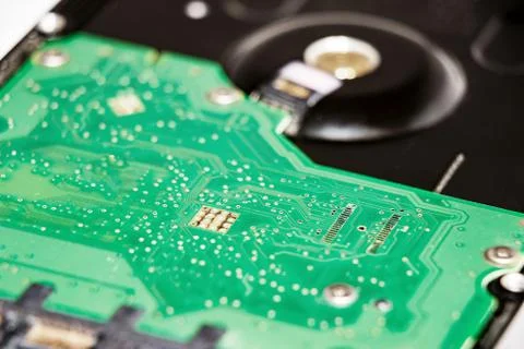 Electronic circuit Board of the computer 스톡 사진
