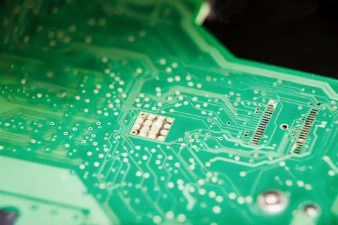 Electronic circuit Board of the computer Stockfoto's