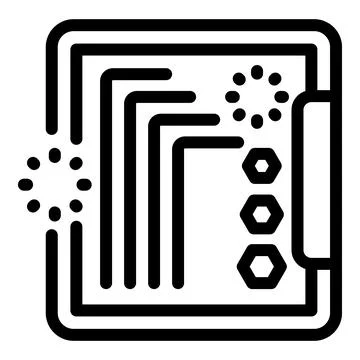 Electronic circuit board design symbolizing technological innovation and co.. Illustrazione stock
