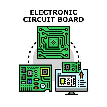 Electronic circuit board development process engineering concept イラスト素材