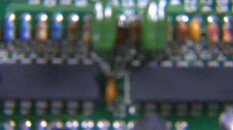 Electronic circuit board dolly back Video stock 1069125