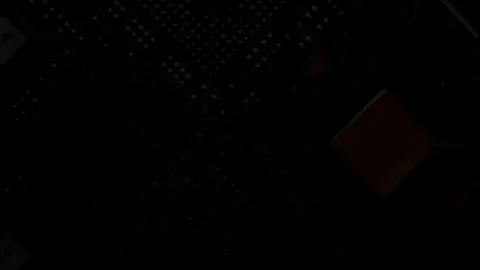 Electronic circuit board with flash light background Stock Footage 308844448