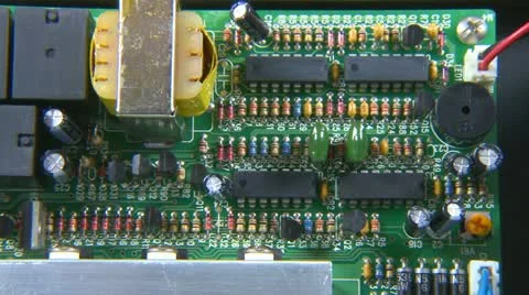Electronic circuit board Stock Footage 12320562