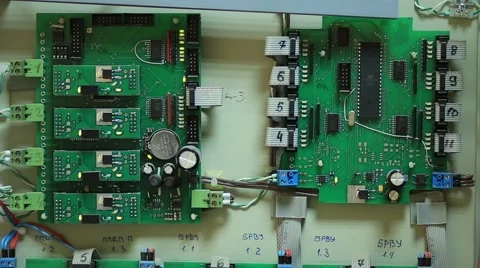 Electronic circuit board Video stock 68612587