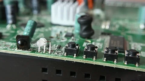 Electronic circuit board Stock Footage 186658978