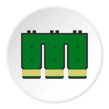 Electronic circuit board icon circle イラスト素材