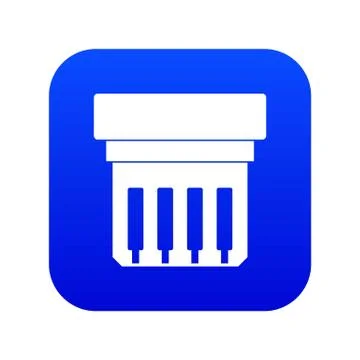 Electronic circuit board icon digital blue Stock Illustration