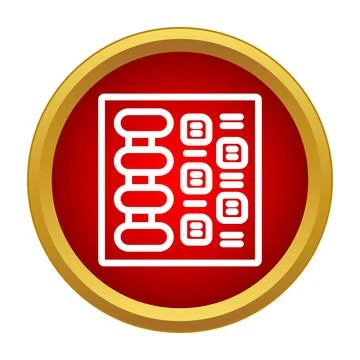 Electronic circuit board icon representing technology data progress Illustrazione stock