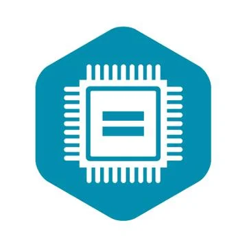Electronic circuit board icon, simple style イラスト素材
