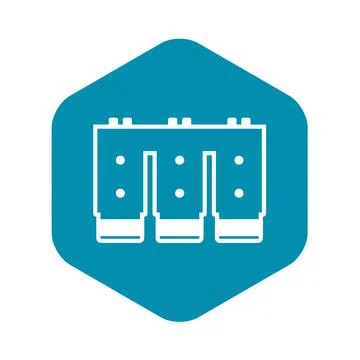 Electronic circuit board icon simple イラスト素材