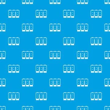 Electronic circuit board pattern seamless blue Stock Illustration