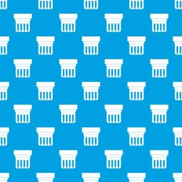 Electronic circuit board pattern seamless blue Stock Illustration