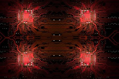 Electronic circuit board Stock Photos