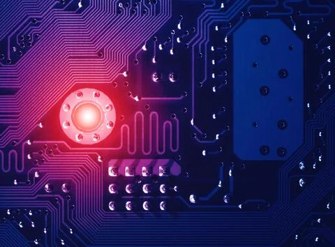 Electronic circuit board Foto stock