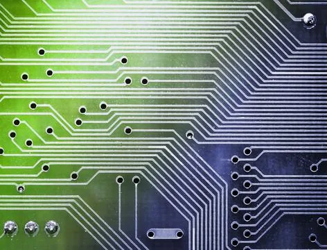 Electronic circuit board Foto stock