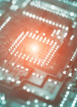 Electronic circuit board Stock Photos