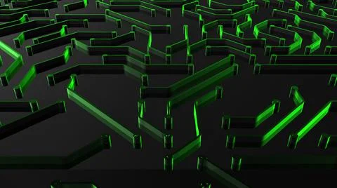 Electronic Circuit board processing data for super computer network - Concept 스톡 일러스트