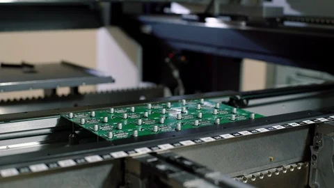 Electronic circuit board production Stock Footage 103041943