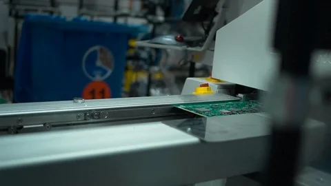 Electronic circuit board production.Electronics contract manufacturing Video stock 91552293