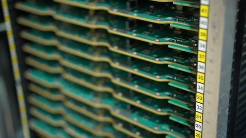 Electronic circuit board production.Electronics contract manufacturing Stock Footage 91552334