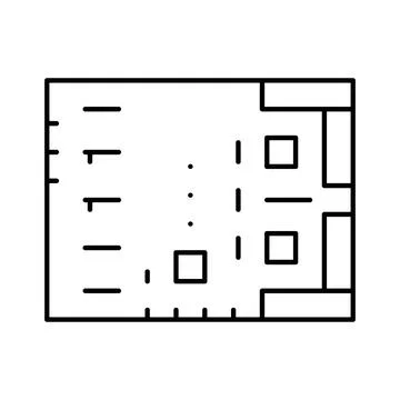 Electronic circuit board schematic blueprint outline design Stockillustratie