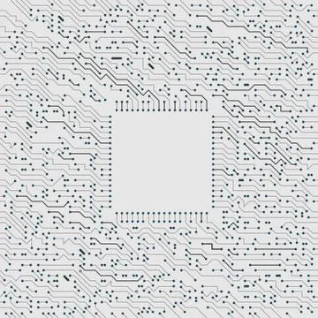 Electronic Circuit Board Seamless Pattern イラスト素材
