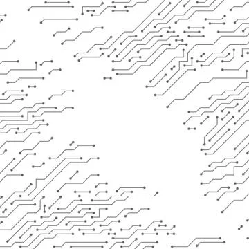 Electronic Circuit Board Seamless Pattern Stock Illustration