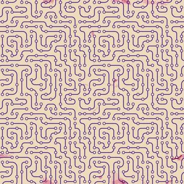 Electronic circuit board. Seamless pattern. Electronic circuit board. Seam... Foto stock