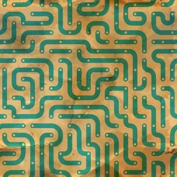 Electronic circuit board. Seamless pattern. Electronic circuit board. Seam... Foto stock