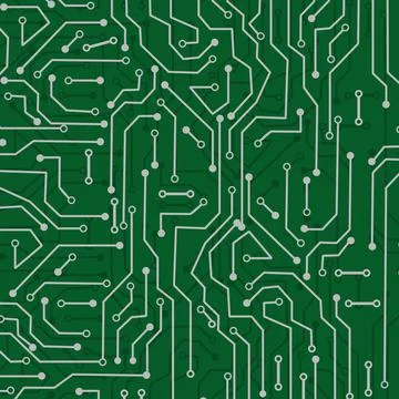Electronic circuit board. Technology background circuit board texture. vector Stock Illustration