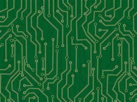 Electronic circuit board. Technology background circuit board texture. vector Stock Illustration