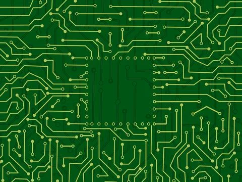 Electronic circuit board. Technology background circuit board texture. vector Stock Illustration