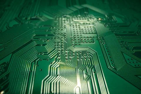 Electronic circuit board technology background. Electronic plate pattern Stock Photos