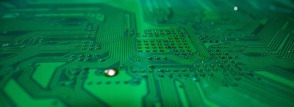 Electronic circuit board technology background. Electronic plate pattern Stock Photos