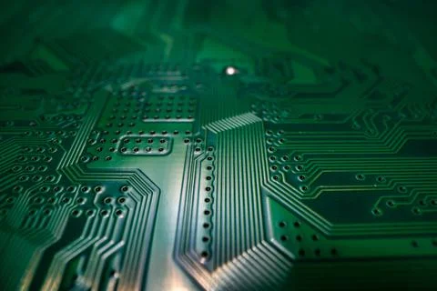 Electronic circuit board technology background. Electronic plate pattern Stock Photos
