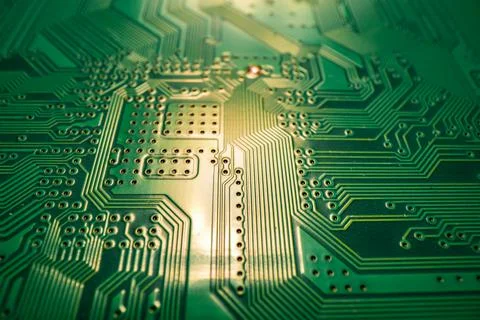Electronic circuit board technology background. Electronic plate pattern Stock Photos