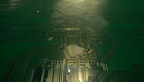 Electronic circuit board technology background. Electronic plate pattern Stock Photos