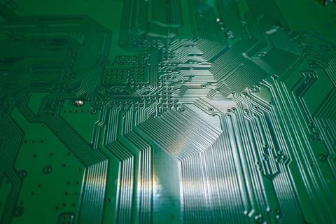 Electronic circuit board technology background. Electronic plate pattern Stock Photos