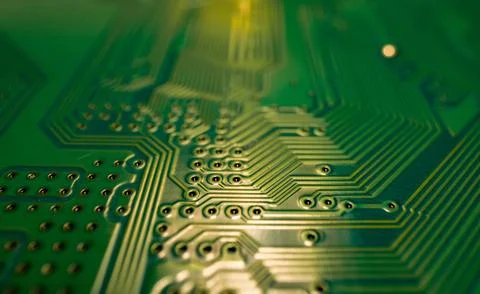 Electronic circuit board technology background. Electronic plate pattern Stock Photos