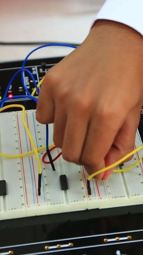 Electronic Circuit Board Technology Vertical Video Stock-Footage 334871705