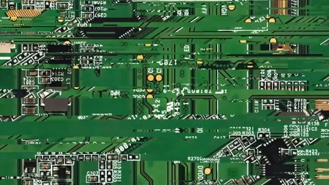 Electronic Circuit Board Texture Design	 Stock Footage 182504246
